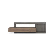 Buffet con 1 porta e 3 cassetti, collezione DOMI, grigio antracite/quercia scura, per soggiorno design
