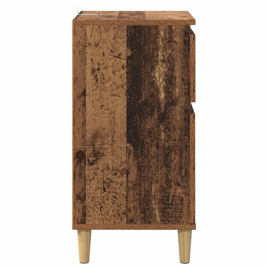 Armadio da Notte 2 pcs Legno vecchio 40 x 35 x 70 cm