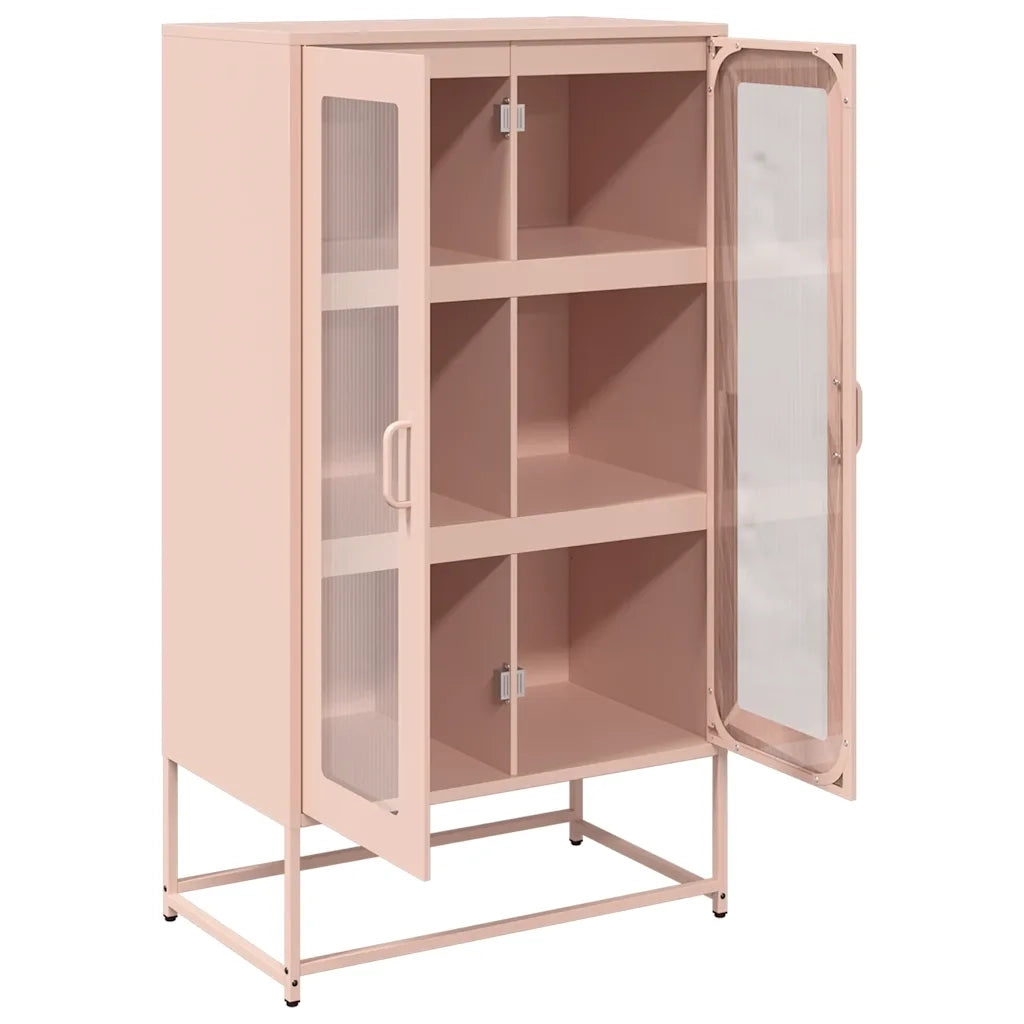 Credenza-Buffet-Armadio da cucina Rosa 68x39x123 cm in Acciaio 766041