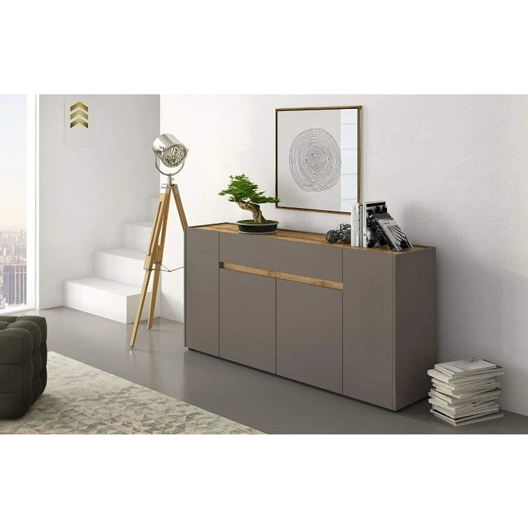 MADIA CRETA 170X40XH85CM CONGO CON TOP ROVERE TEAK