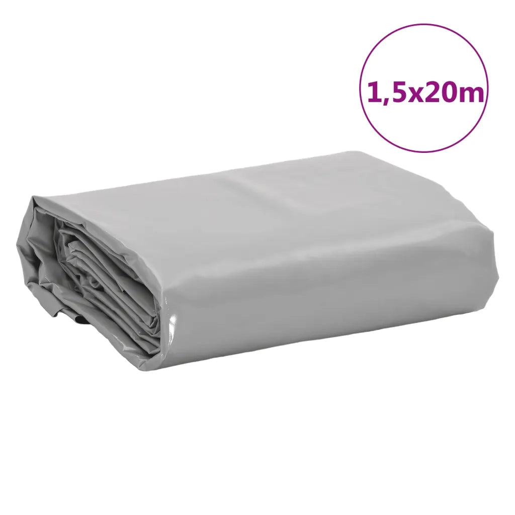 vidaXL Telone Grigio 1,5x20 m 650 g/m²