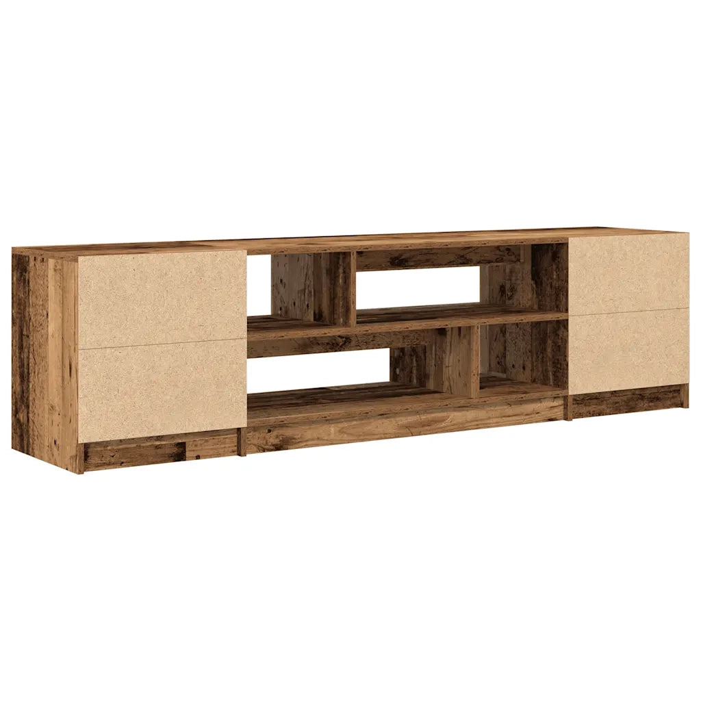 Mobile Porta TV-Credenza per TV Legno Antico 188,5x41x50 cm in Truciolato
