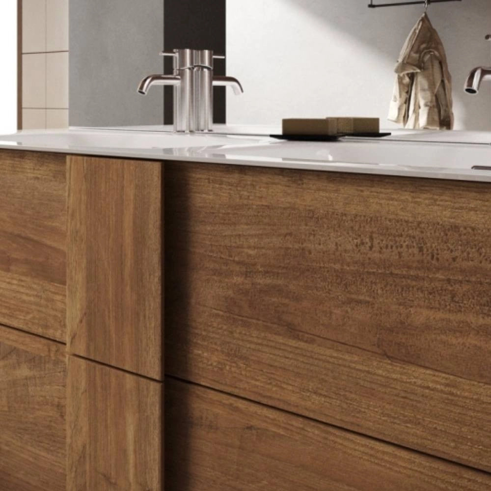 Mobile bagno doppia vasca Salemi120 colore rovere mercure