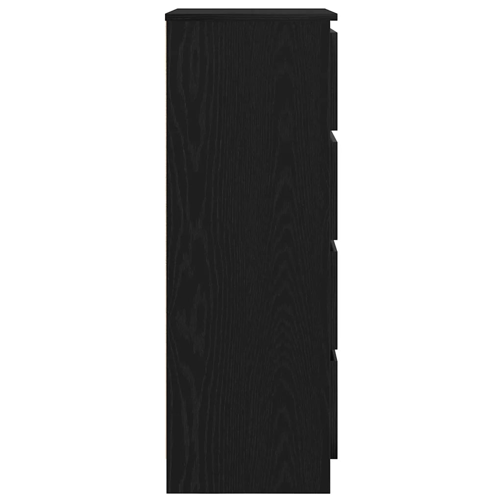 Credenza-Buffet-Armadio da cucina Rovere Nero 60x35x98,5 cm in Legno Multistrato