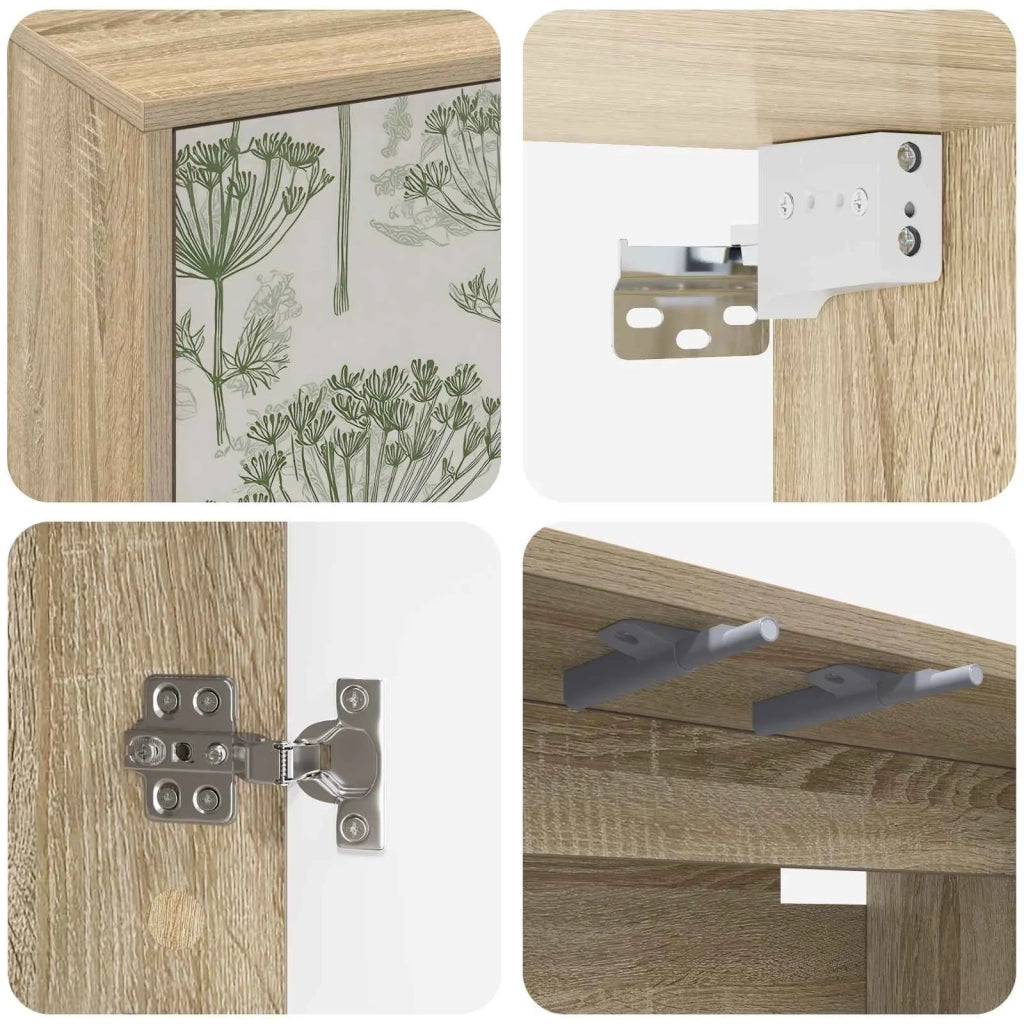 Mobile TV da Parete GOTHA 102 x 33 x 40 cm Rovere Sonoma 8007187