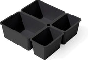 Organizzatore per la cabina da bagno - Cubi per un ordine perfetto - Set da 4 - Grigio antracite