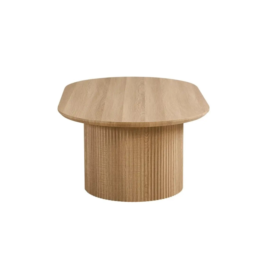 Tavolino basso VAGOS – Colore rovere naturale – Tavolino basso rettangolare 120x70 cm – MDF – Design moderno e accogliente