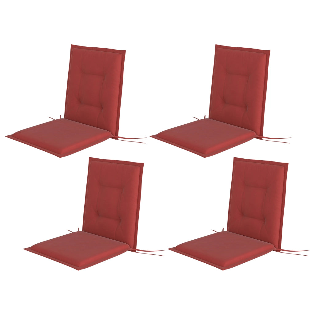 Set di 4 Cuscini per Sedie ¨C zephmum ¨C Vino 108x50x5 cm