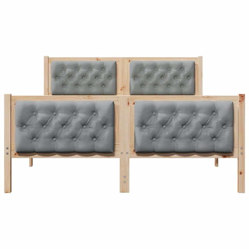 Struttura del letto Grigio chiaro 150 x 200 cm Pino massello 3394283