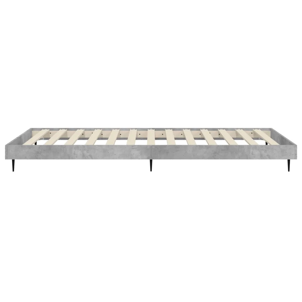 Giroletto-Struttura Letto Grigio Cemento 90x200 cm in Legno Multistrato 407450