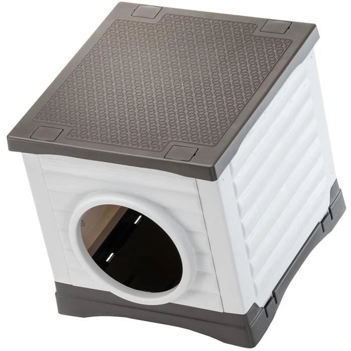 Nicchia - FERPLAST - PETVILLA 50 - 38,5 x 43 x 38,5 cm - Bianco / Grigio