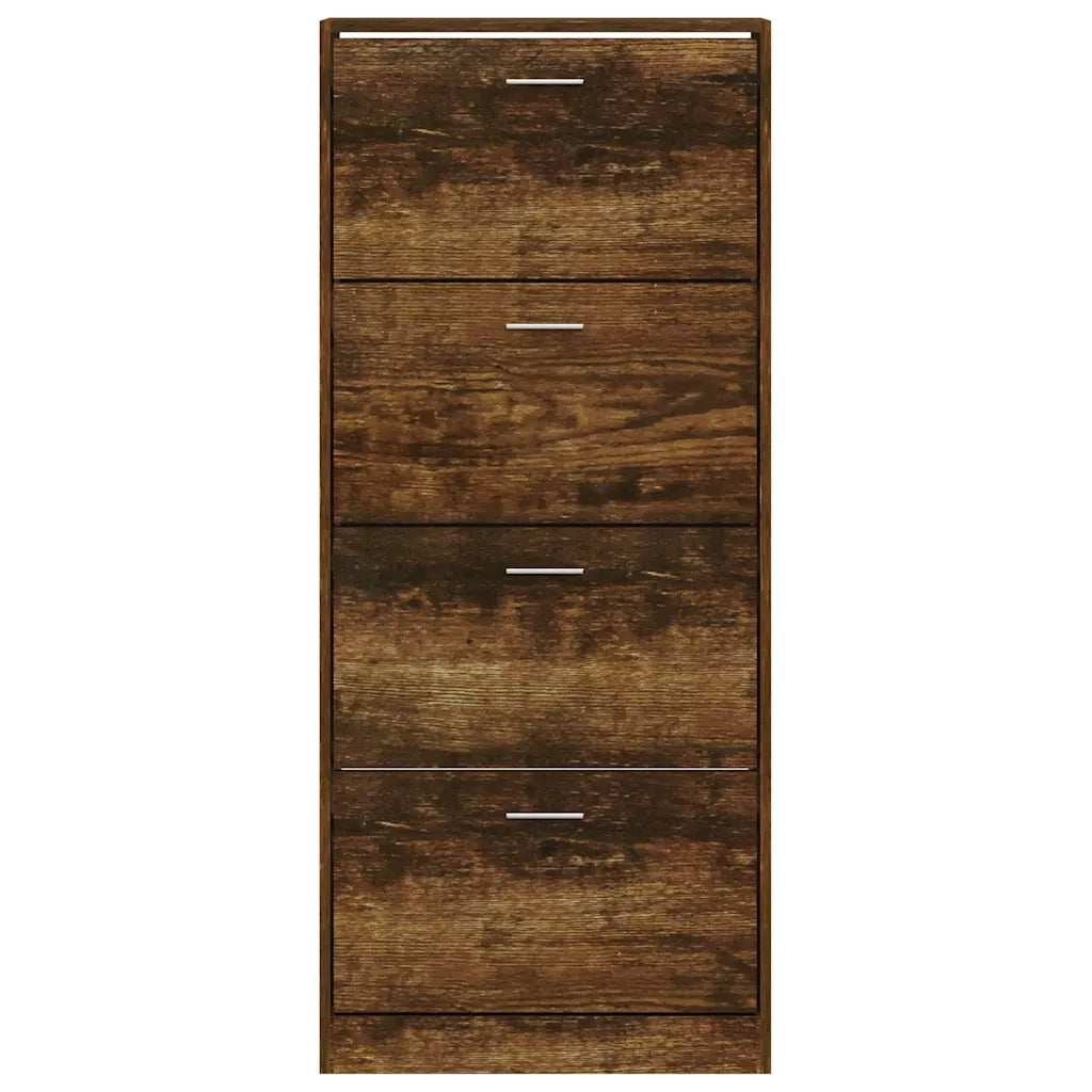 Scarpiera Rovere Fumo 63x24x147 cm in Legno Multistrato cod mxl 41403