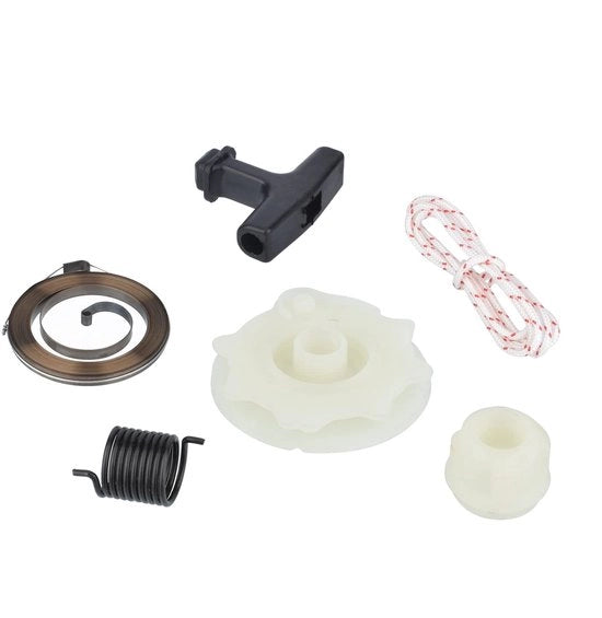 Kit di Avvio per Motoseghe - Pulley di Avvio - Rullo di Avvio - Cavo di Avvio - Cavo - Anelli di Chiusura - Compatibile con Motoseghe Husqvarna 137/142/235/236/240 - Kit di Avvio