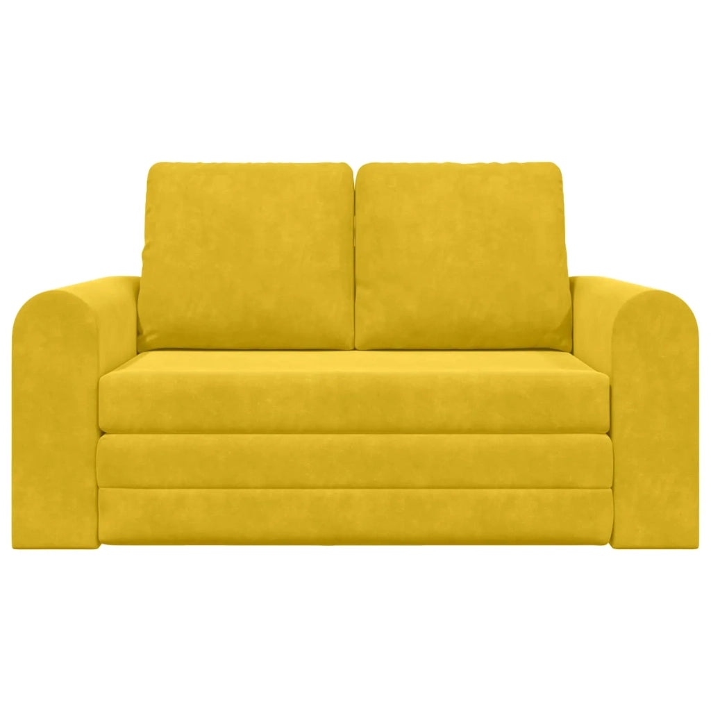 Divano letto Giallo 148 x 71 x 83 cm Velluto 4106689