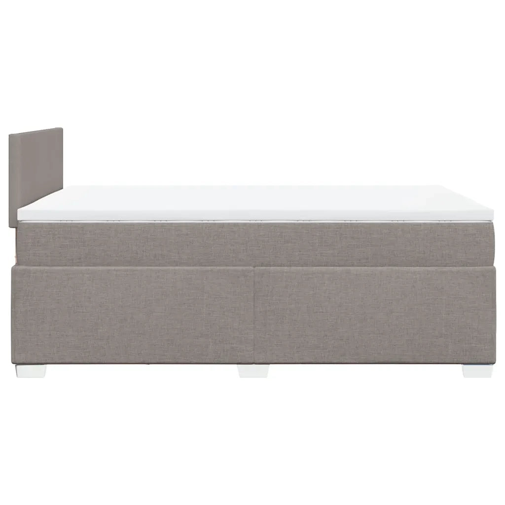 Giroletto a Molle con Materasso Tortora 120x190 cm in Tessuto 3285824