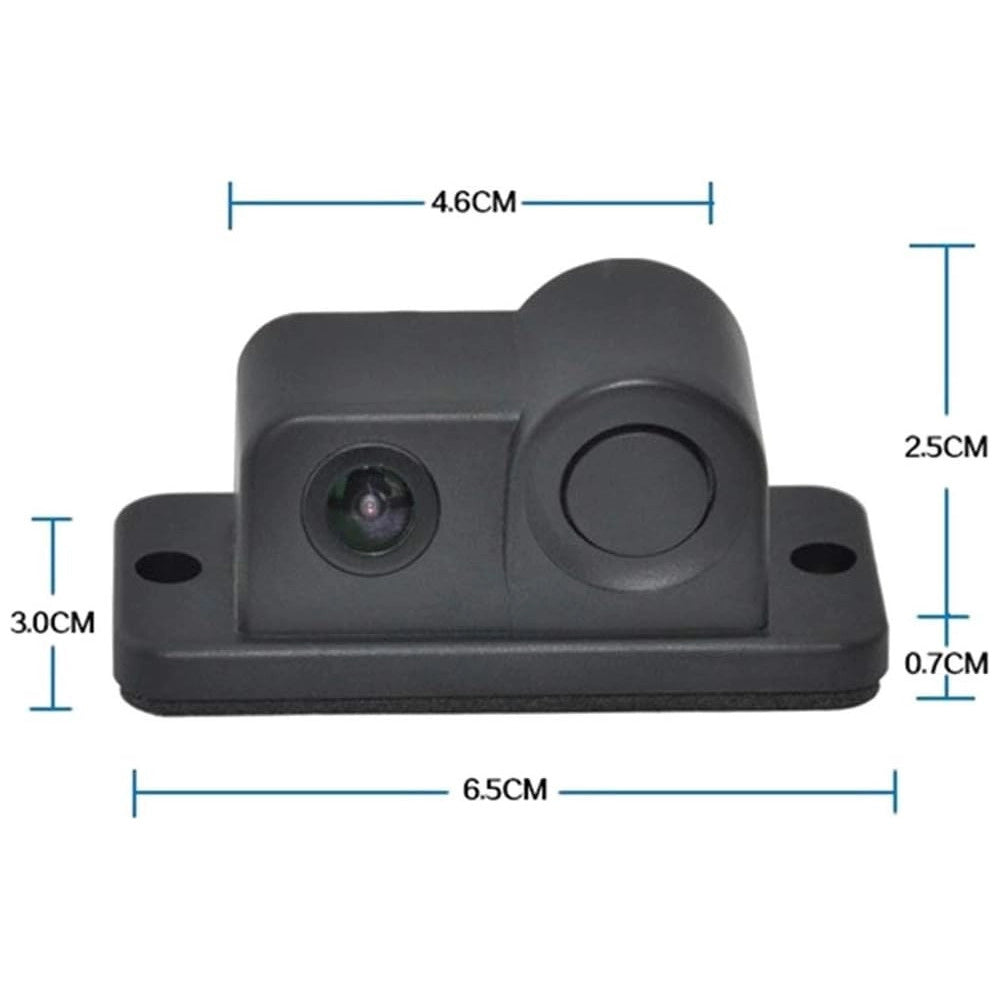 Trade Shop - Retrocamera Ac 201 Hd Telecamera Posteriore Sensore Parcheggio 2in1 Angolo 120° -