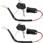 Set di contatti 2 vie a/v sostituzione diretta scooter elettrico triciclo in plastica inclusi 4 chiavi.