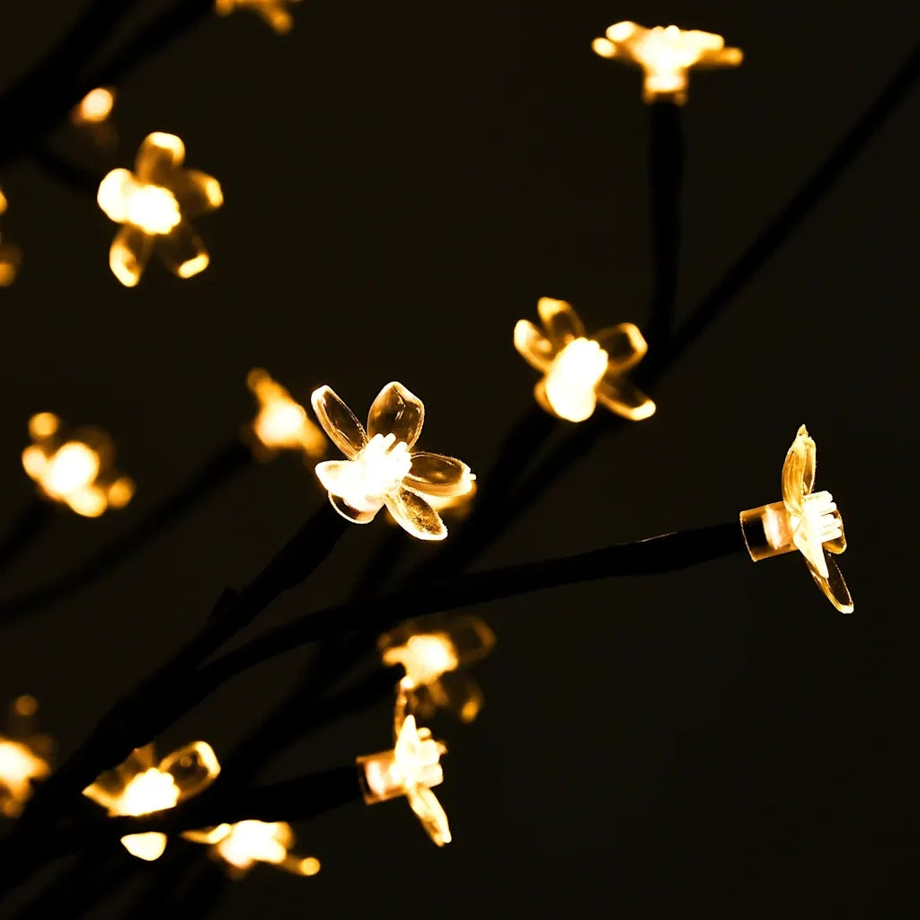 Albero di Ciliegio con 220 LED Bianco Caldo 220 cm 345133