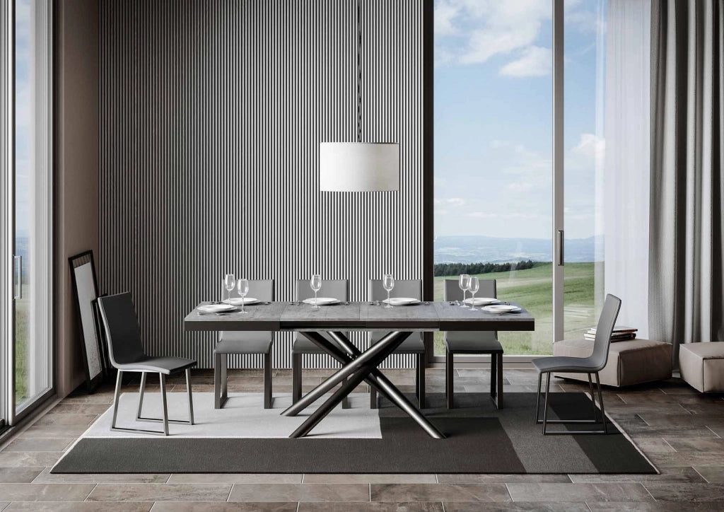 Tavolo Allungabile 120-380x90x77 cm Famas Evolution Cemento