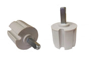 Calotta con perno quadrato per rullo tende da sole <i>(1 pezzo)</i> - Calotta per rullo 70mm - Colore grigio 7035