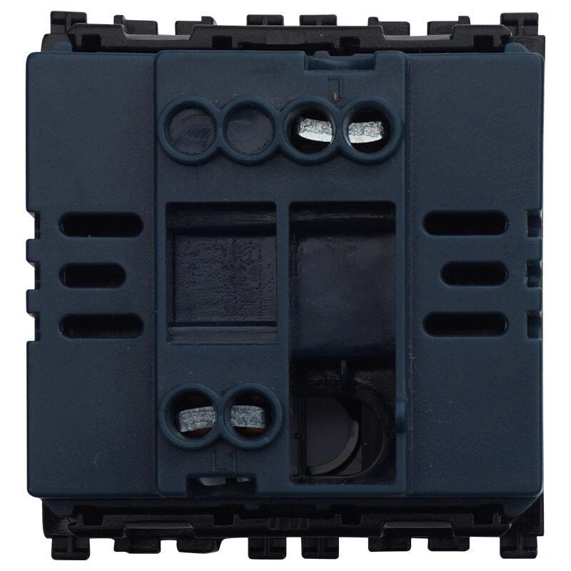 Pulsante Targa Portanome 2P 2M Campanello Colore Nero Compatibile Con Vimar Arke