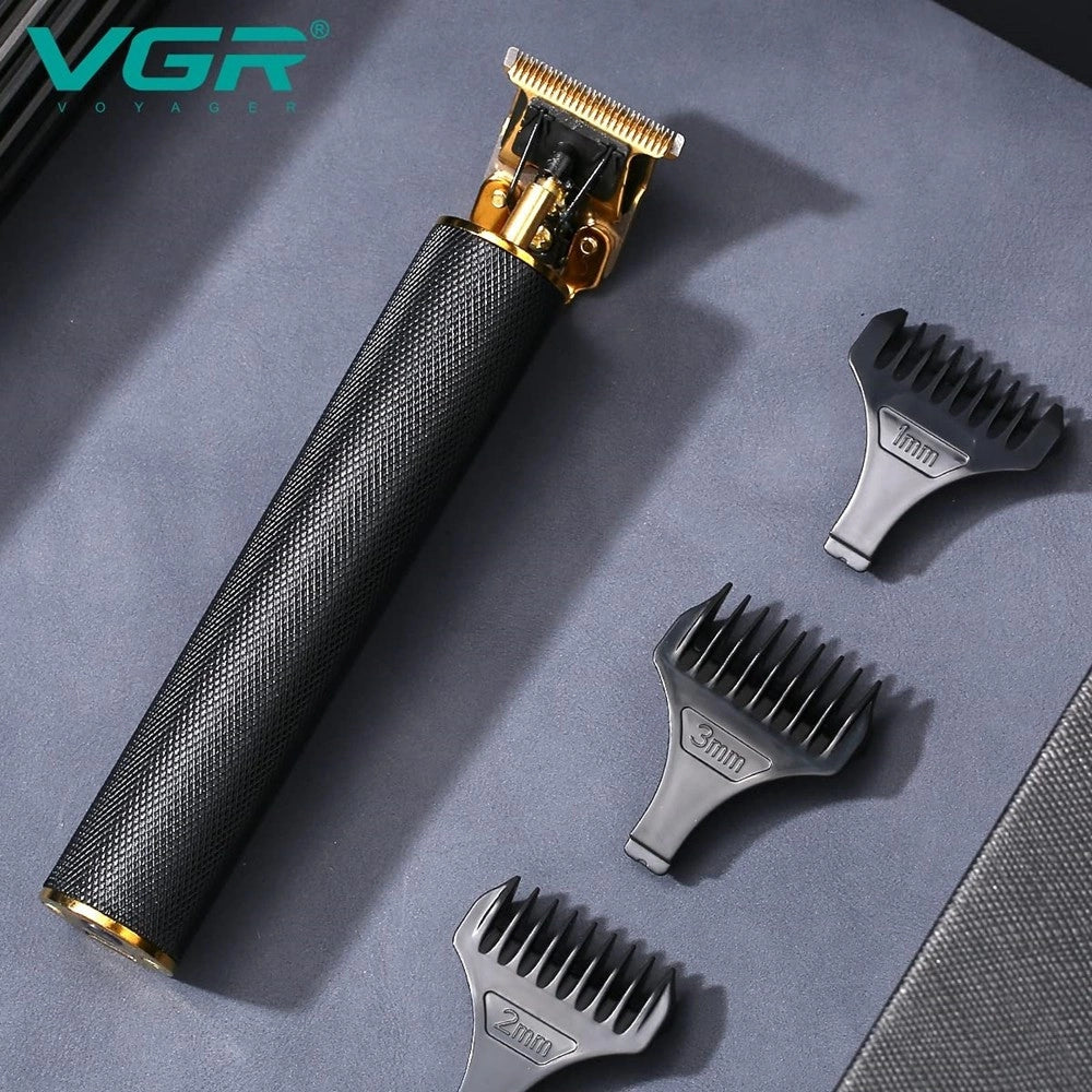 Tagliacapelli Barba A Batteria Ricaricabile Elettrica Con Lama A T Uomo Vgr V-179