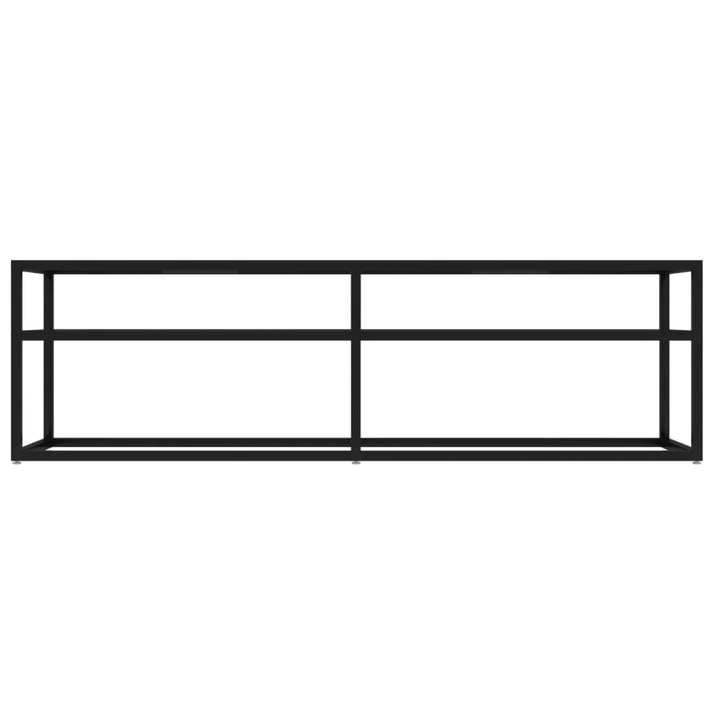 Mobile TV multimediale mensola TV credenza mobile TV sala da pranzo soggiorno camera da letto 140 x 40 x 40,5 cm vetro temperato nero 02_0025937