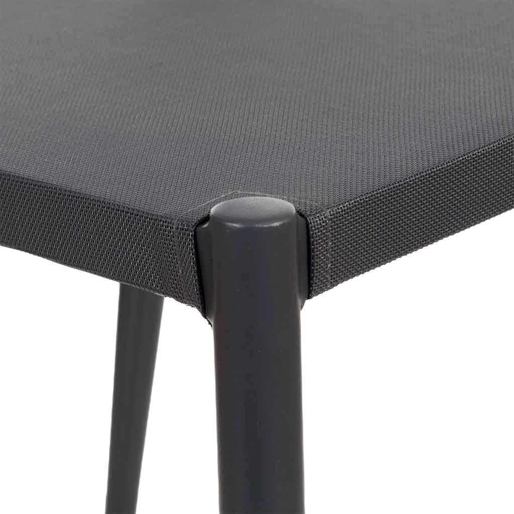 Sedia in rattan sintetico grigio 48x60x78