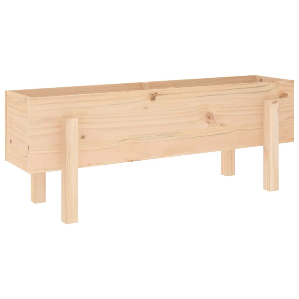 Fioriera Rialzata da Giardino 101x30x38 cm Legno Massello Pino 825184