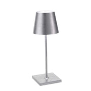 Lampada Tavolo Led Senza Fili Ricaricabile Usb Per Interno Esterno Luce Calda  Silver       