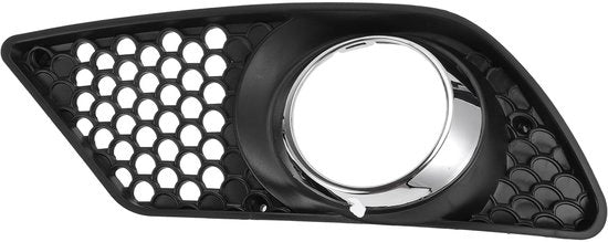 Mistlamprooster per Mercedes-Benz C300 2008-2012, Inzetstuk Nr.2048850253, Zwart, Zilveren Toon ABS