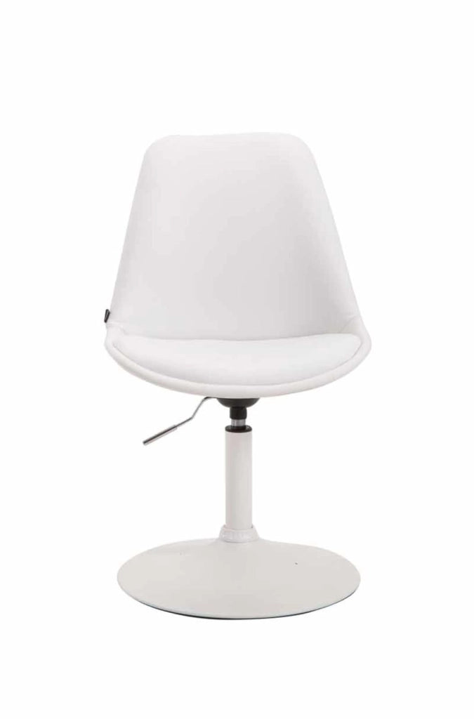 Set di 4 sedie da pranzo Maverick in ecopelle bianco,bianco