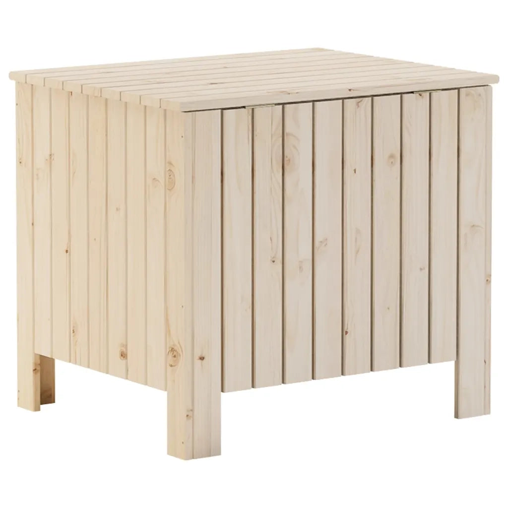 vidaXL Contenitore con Coperchio RANA 60x49x54 cm Legno Massello Pino