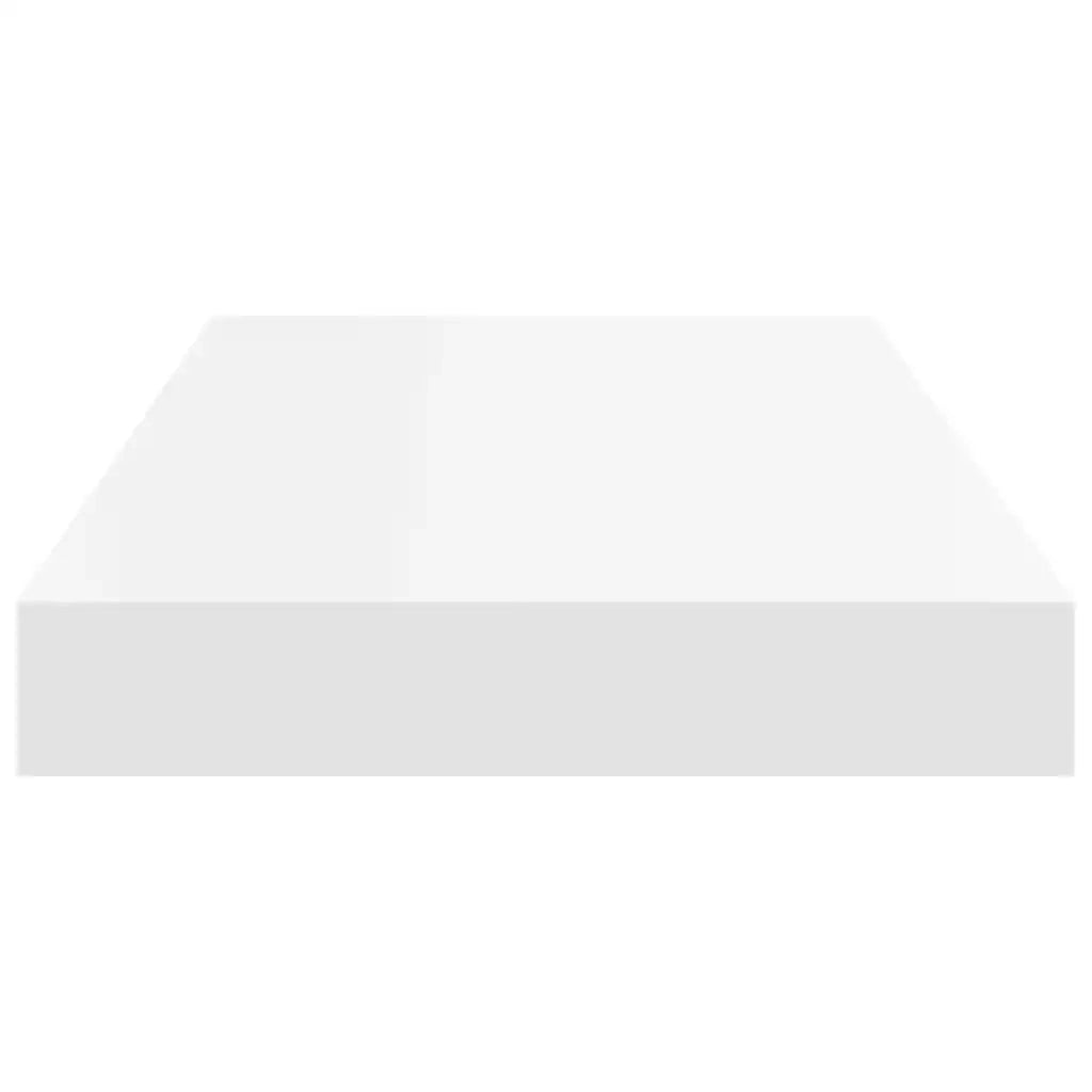Scaffali a Parete 2 pz Bianchi 50x23x3,8 cm in MDF 323809