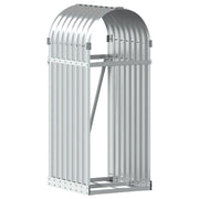 Portalegna argento 40 x 45 x 100 cm acciaio zincato Argento 02_0043795
