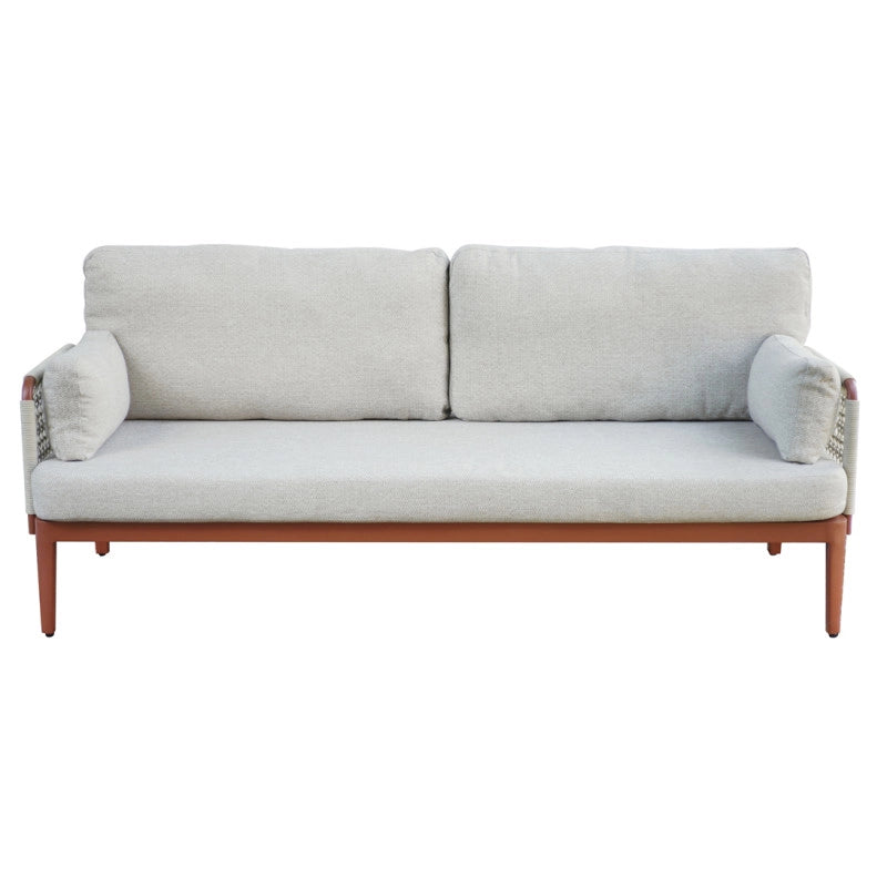 Salotto Bandol In Alluminio Rosso + Corda Beige Moia