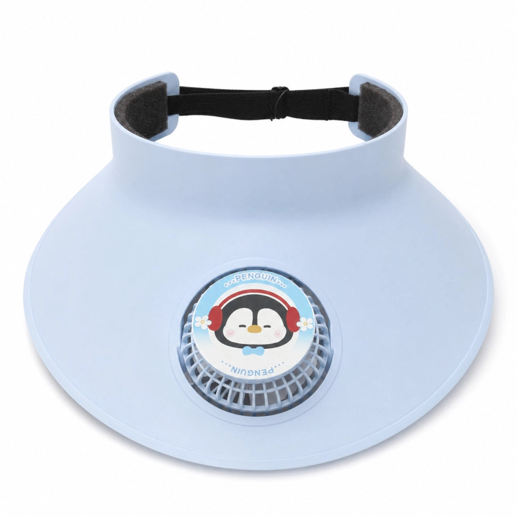 CAPPELLO VISIERA PARASOLE CON VENTILATORE REGOLABILE BAMBINI MARE ESTATE AS-015