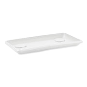 SOTTOVASO RETTANGOLARE Sottofioriera in plastica Anthea 60 cm Veca 55 X 27 X 3 Color: BIANCO
