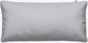 Copri cuscino 40 x 80 cm, grigio chiaro, morbido e strobbato, copri cuscino super morbido, copri cuscino con chiusura a lampo nascosta