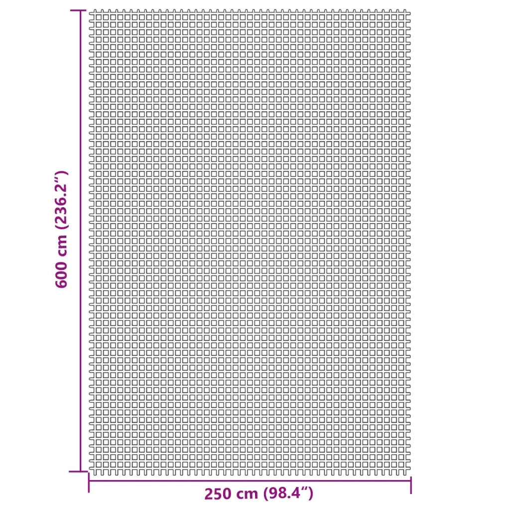 Tappeto da Tenda Crema 6x2,5 m