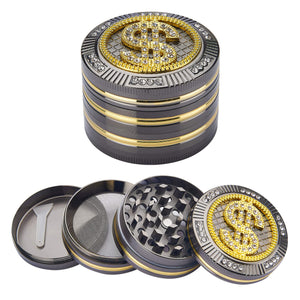 Grinder Ø50 mm 4 Livelli per Spezie Erbe e Tabacco Dollaro