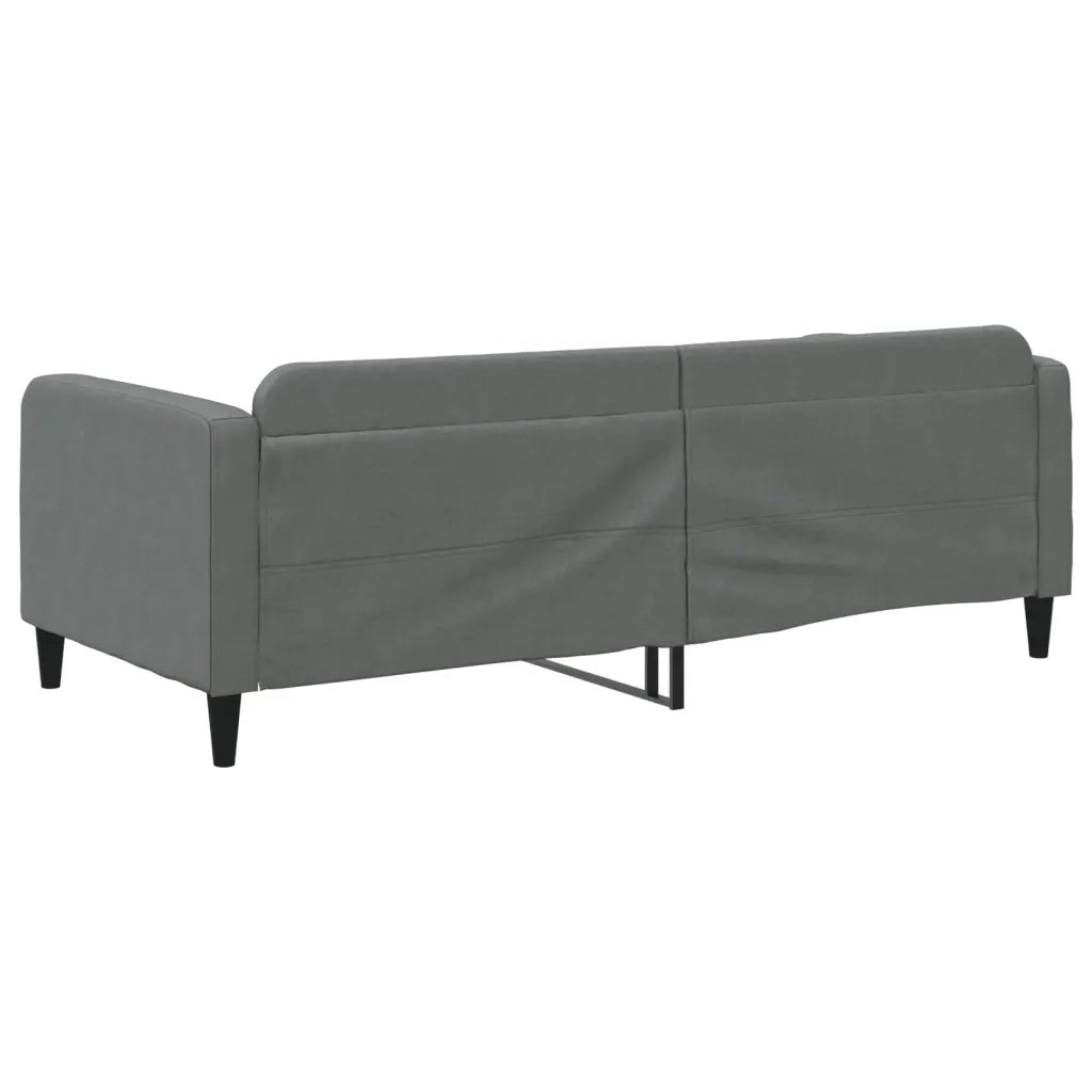 Letto da Giorno Grigio Scuro 90x190 cm in Tessuto 354044