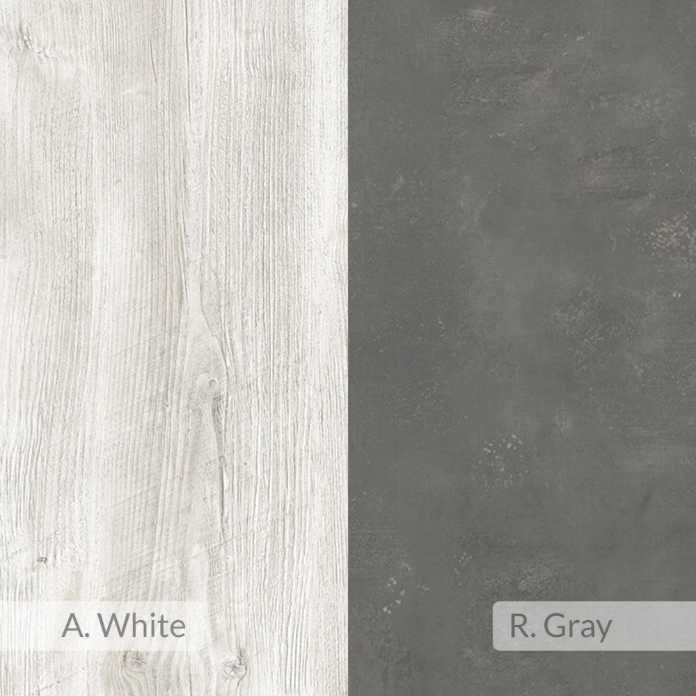 Madia 4 ante Fiona 180x35,6x82H colore rovere e antracite