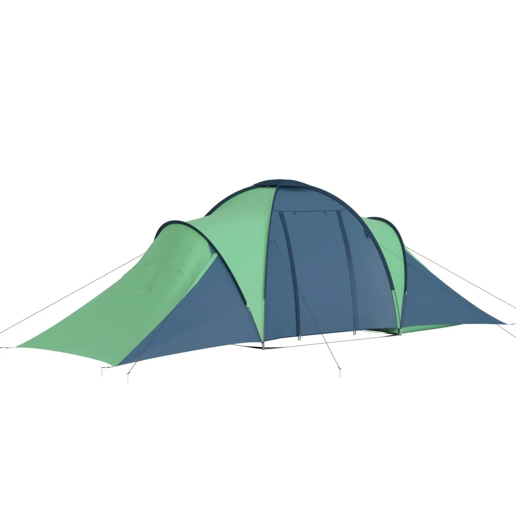 Tenda da Campeggio per 6 Persone-Tenda per Famiglie Blu e Verde