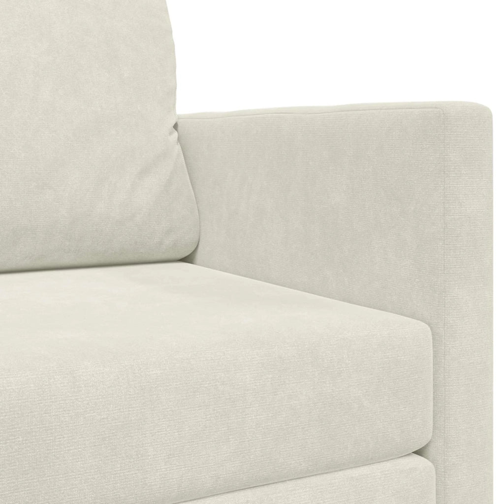 Divano letto | Sof¨¤ letto | Letto singolo Crema 124 x 71 x 78 cm Velluto