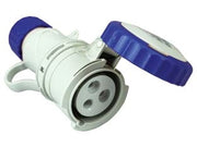 Presa Industriale Volante Argo Blu 2P+T Cee 309 IP67 16A Blu 71140 Fanton