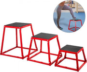 Box Salti da 12/18/24 Pollici Completo di Accessori Piattaforma Plyometrica per Allenamento