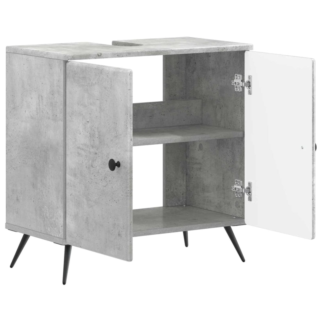 Armadio per Lavabo da Bagno BREDA Grigio Cemento 897448