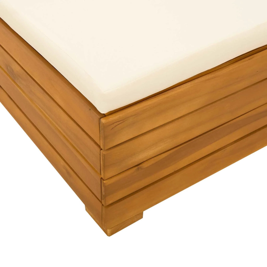 Salotto da Giardino-Set Lounge da Giardino 2 Pezzo Marrone Legno di Acacia Massello 957193