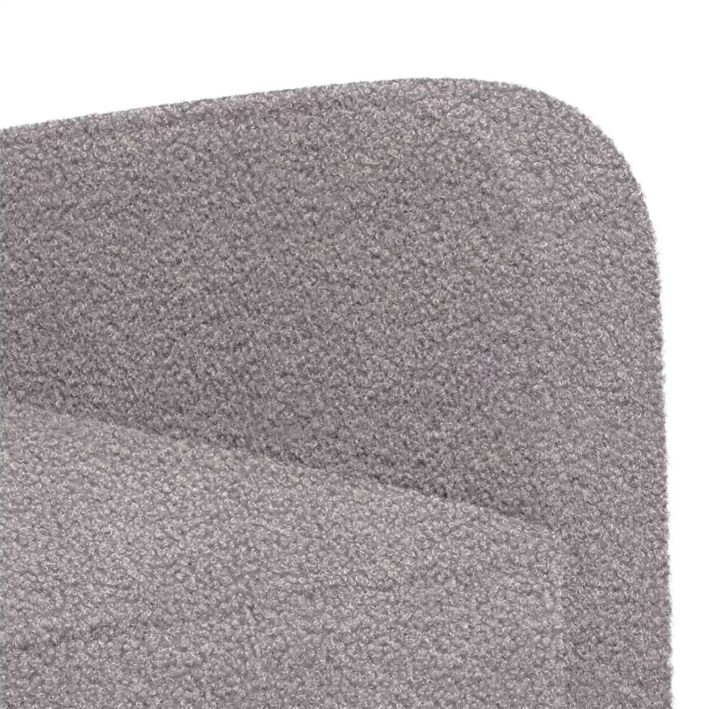Poltrona Grigio Chiaro Pelliccia sintetica di agnello 42043406